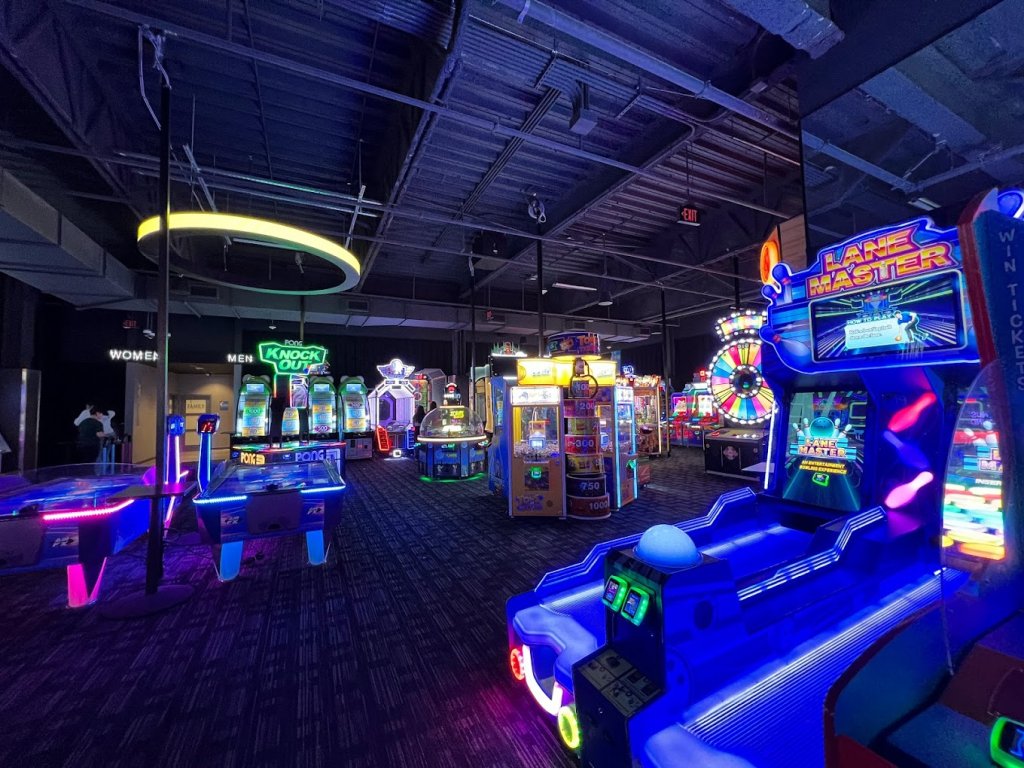 The arcade at Dave and Buster's