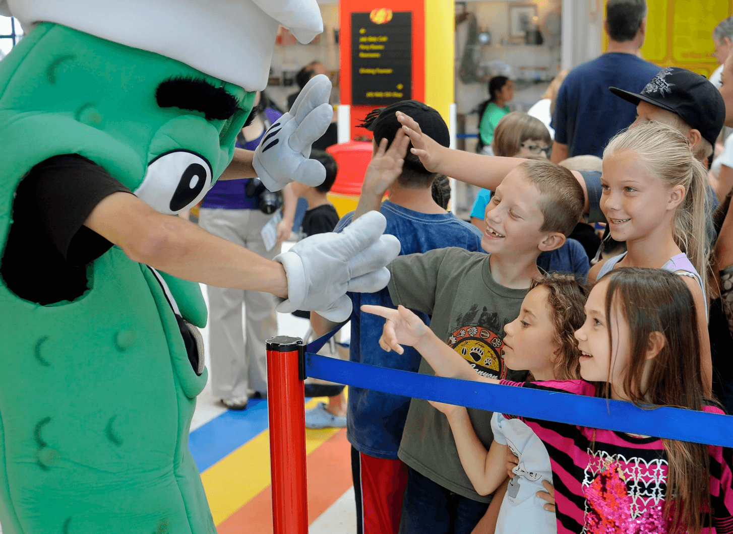 Mascots are coming to Jelly Belly on Aug. 7