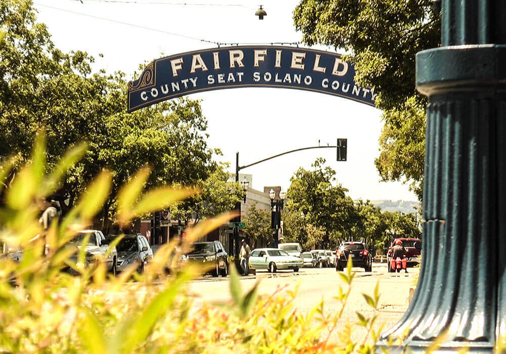 Fairfield welcome sign